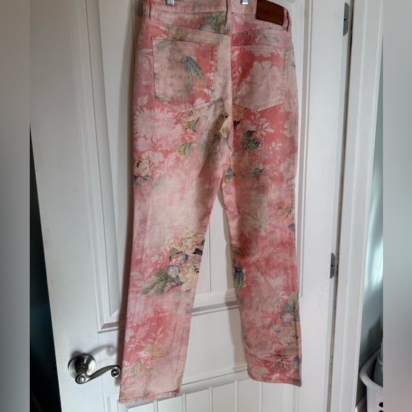 Ralph Lauren Pastel Pink Floral Jeans SZ28 - Picture 5 of 6